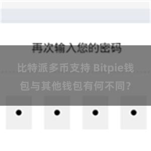 比特派多币支持 Bitpie钱包与其他钱包有何不同？