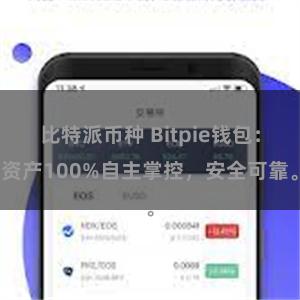 比特派币种 Bitpie钱包：资产100%自主掌控，安全可靠。