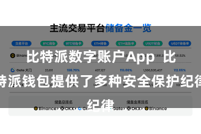 比特派数字账户App  比特派钱包提供了多种安全保护纪律